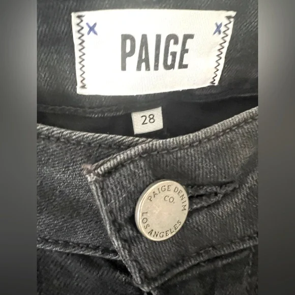 PAIGE Black Verdugo Ankle Jeans size 28 - Picture 5 of 7